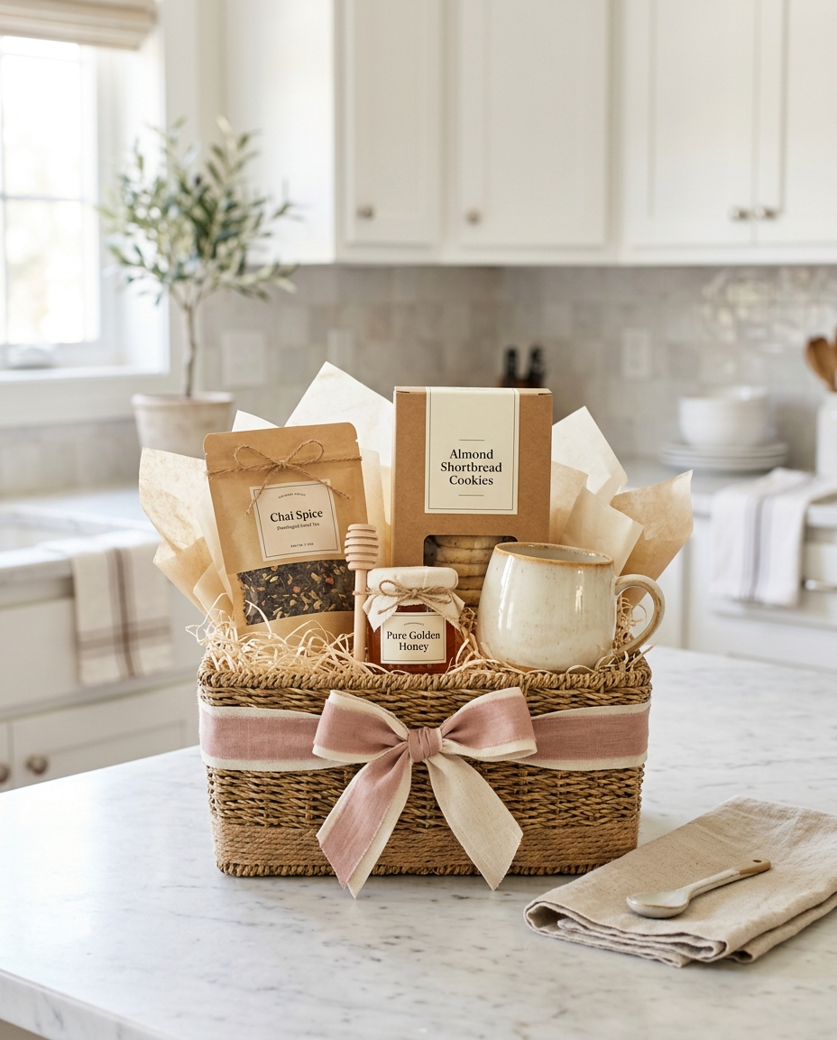 Gift baskets handmade by Tiffany's Gift Almanac